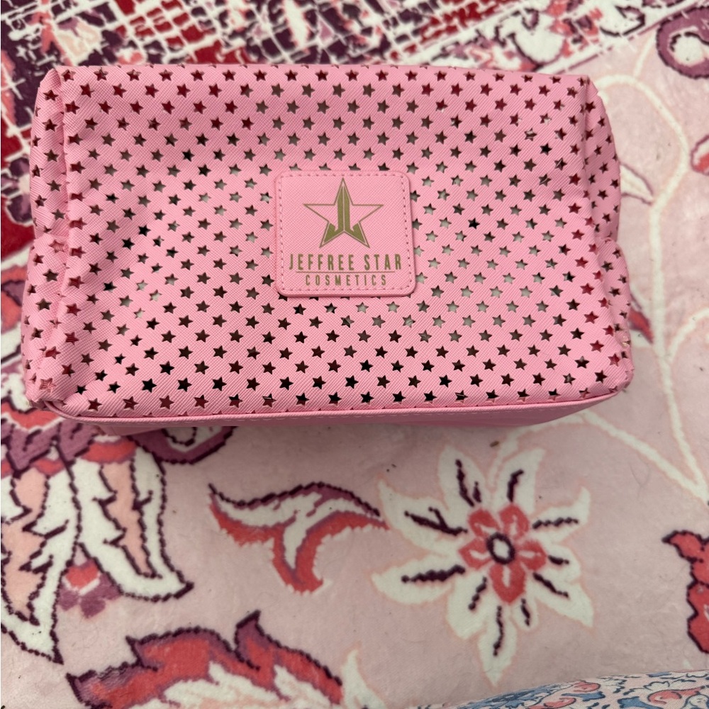 Jeffree Star Pink Starry Cosmetic Bag